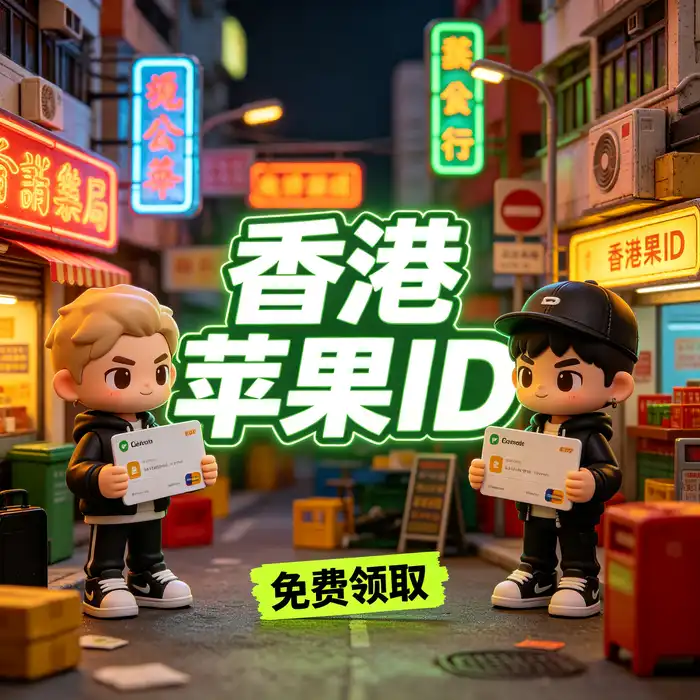美国区与香港区 App Store 地区选择概念示意图